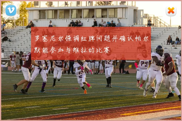 罗塞尼尔强调红牌问题并确认帕尔默能参加与维拉的比赛